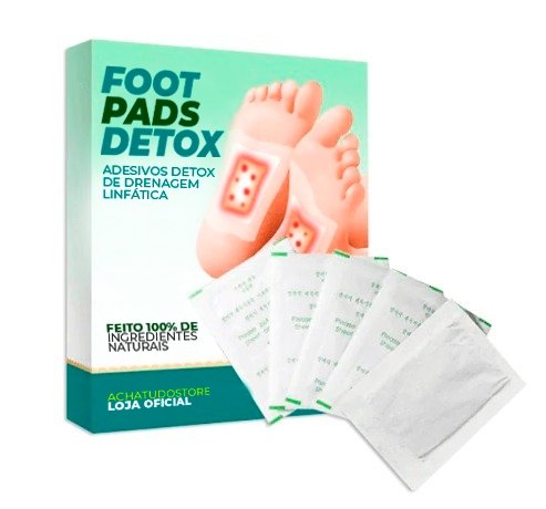 Foot Pads Detox - Adesivos Detox de Drenagem Linfática