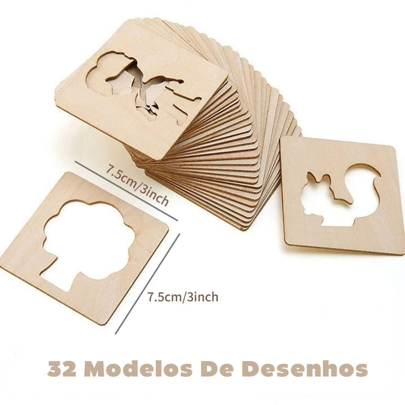 Modelos De Desenhos De Madeira Montessori Para Desenhar