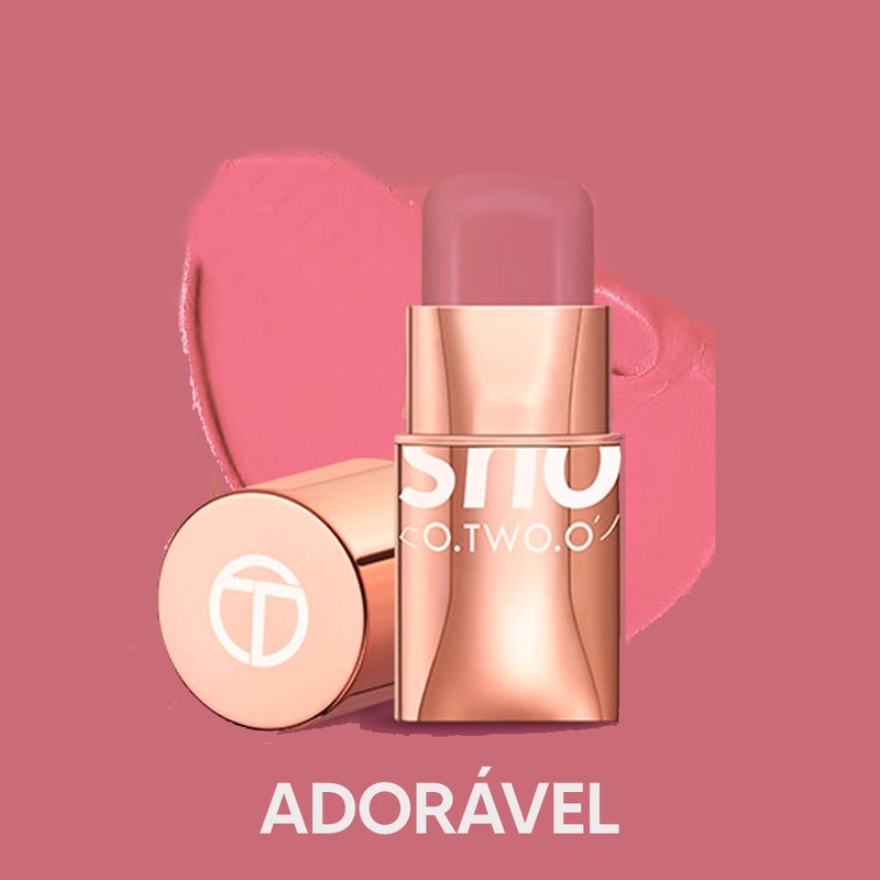 Batom Matte OTWOO 3 em 1 - Boca, Sombra e Blush