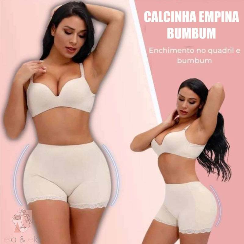 Calcinha TopFit Modeladora Empina BumBum Efeito Sillicone