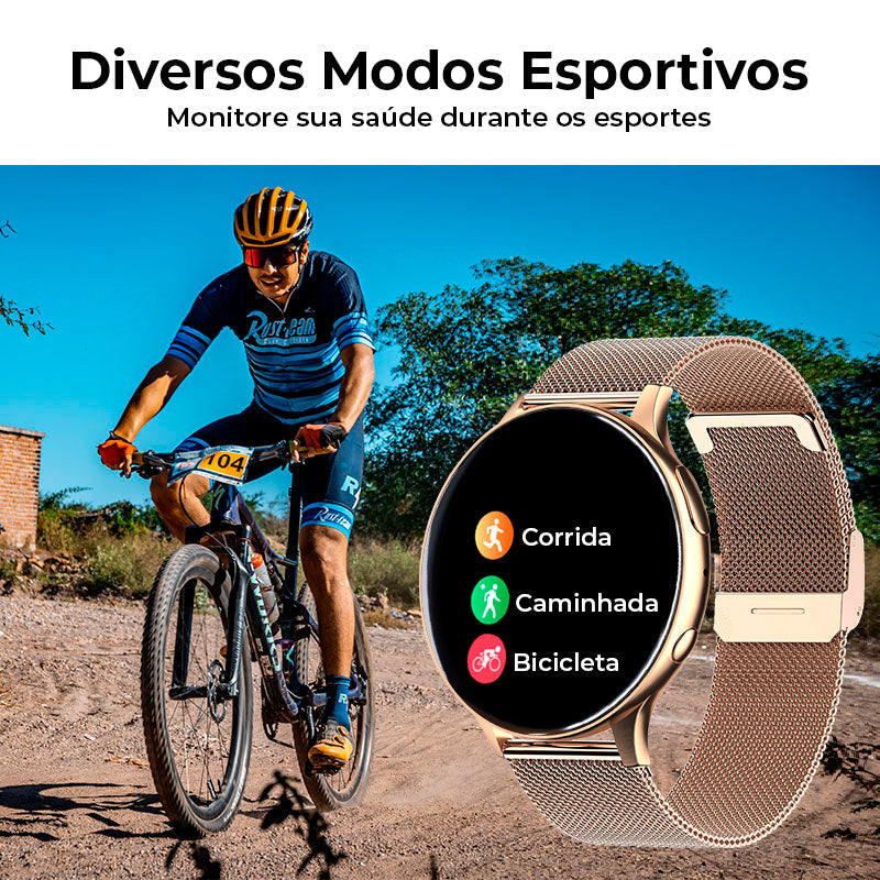 Smartwatch Lige Original com Pulseira Extra