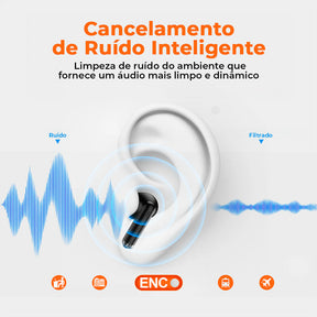 Fone Bluetooth QERE E28 com Bateria de Longa Duração