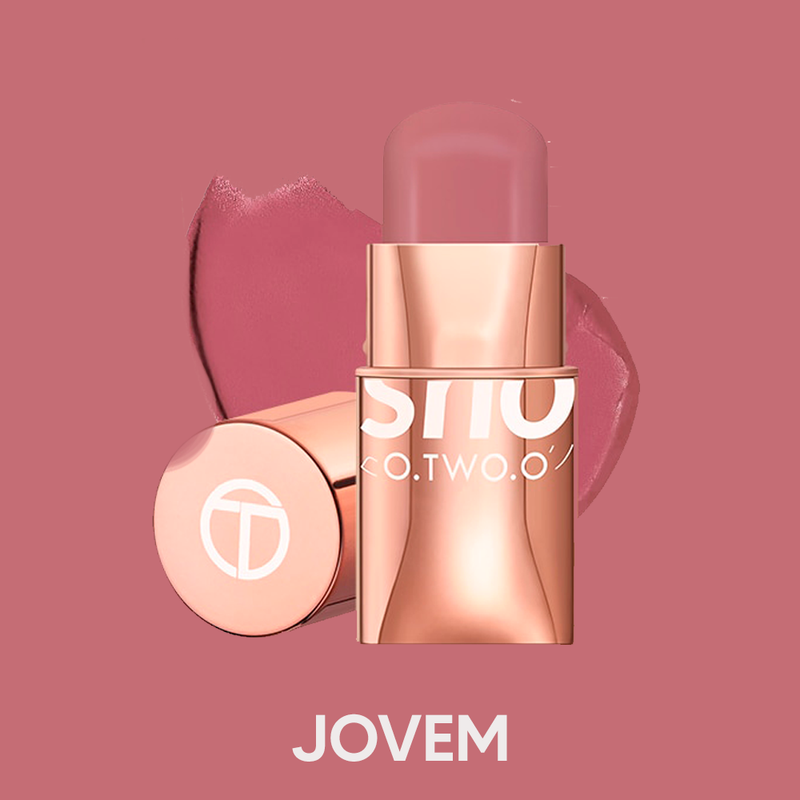 Batom Matte OTWOO 3 em 1 - Boca, Sombra e Blush