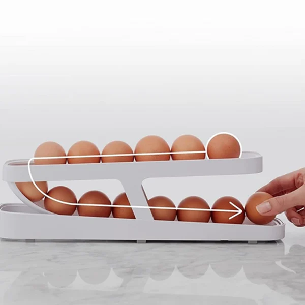 Organizador de Ovos com Rolagem Automática | EggMaster  + Brindes Exclusivos 🎁