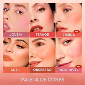 Batom Matte OTWOO 3 em 1 - Boca, Sombra e Blush