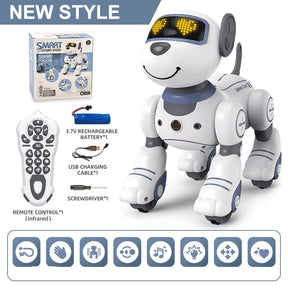 Robo cão ,Comando de Voz Programável, Robodog é Sensível ao Toque e musical