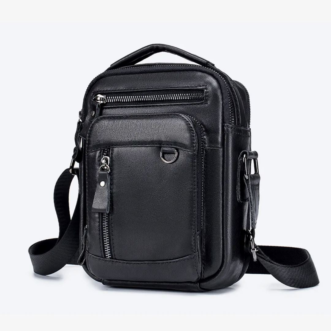 Bolsa Masculina de Couro Compacta