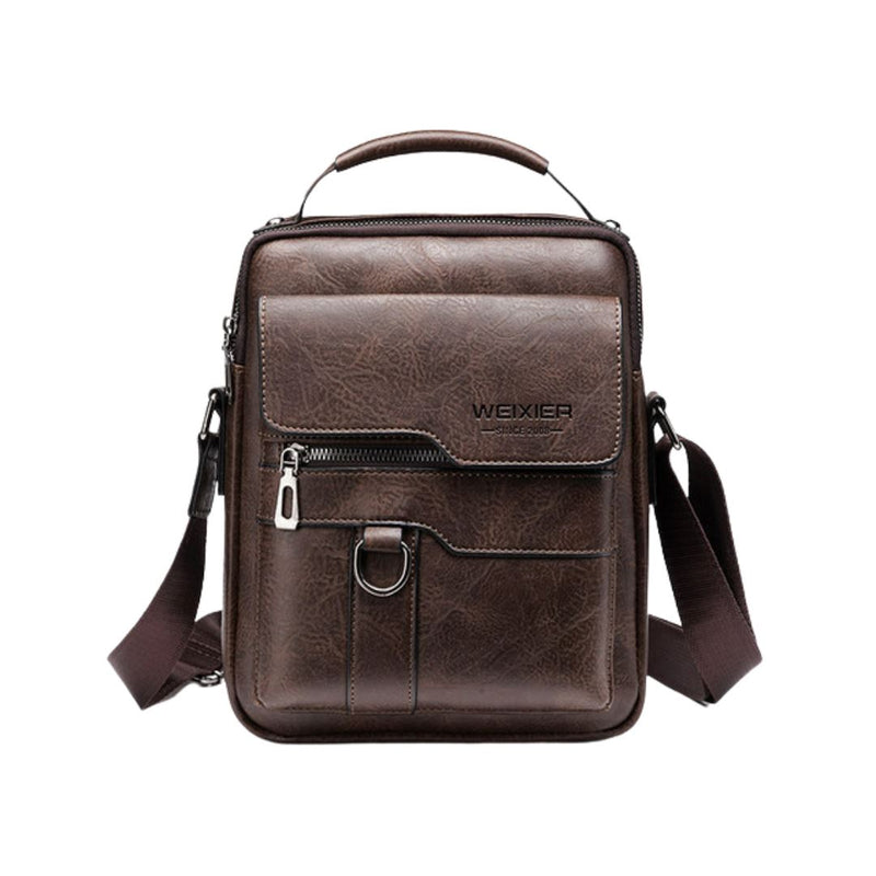 Bolsa Masculina Transversal de Couro Weixier