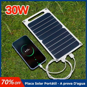 Placa Solar Portátil - A prova D'agua