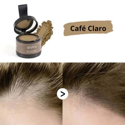 Pó Maquiagem para Cabelo a prova D'agua - SEVÍCH Maquiagem - 05 (51,35) Shop Lux Café Claro 