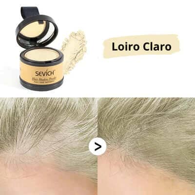 Pó Maquiagem para Cabelo a prova D'agua - SEVÍCH Maquiagem - 05 (51,35) Shop Lux Loiro Claro 