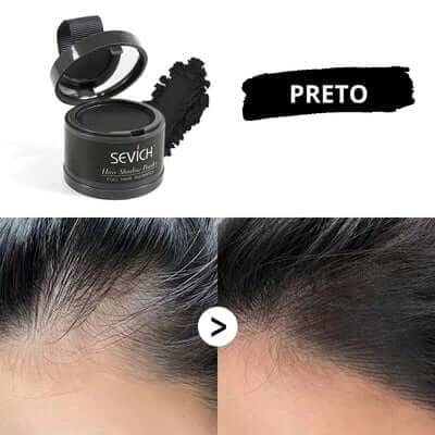 Pó Maquiagem para Cabelo a prova D'agua - SEVÍCH Maquiagem - 05 (51,35) Shop Lux Preto 